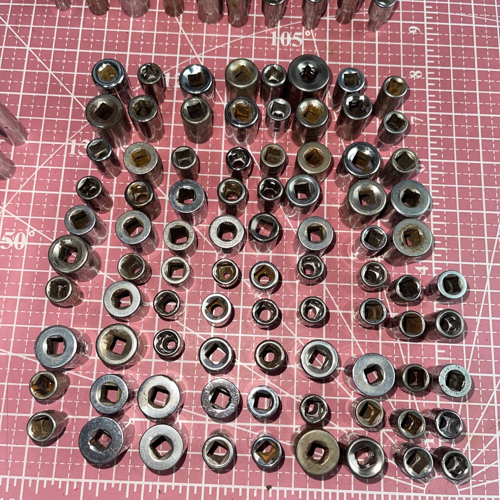 Sears Craftsman USA 150 Piece 1/4” Drive Metric SAE Socket Lot Deep 1/4 6 12 Pt