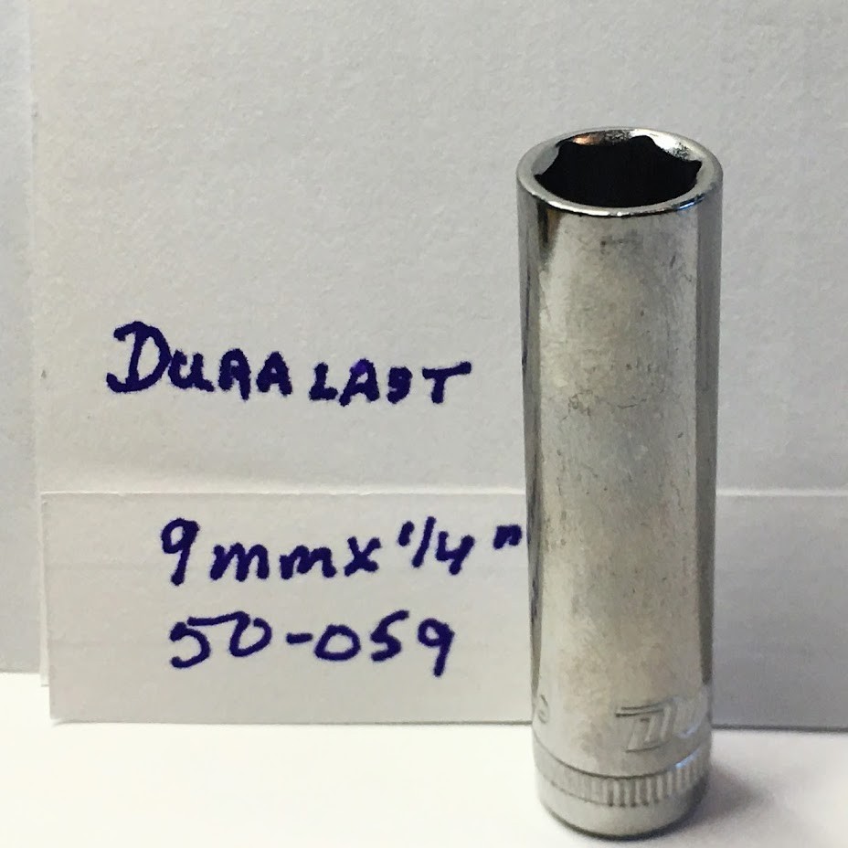 Duralast 9mm x 1/4″ Dr Metric Deep Socket -50-059- 6 Pt – Free USA Shipping