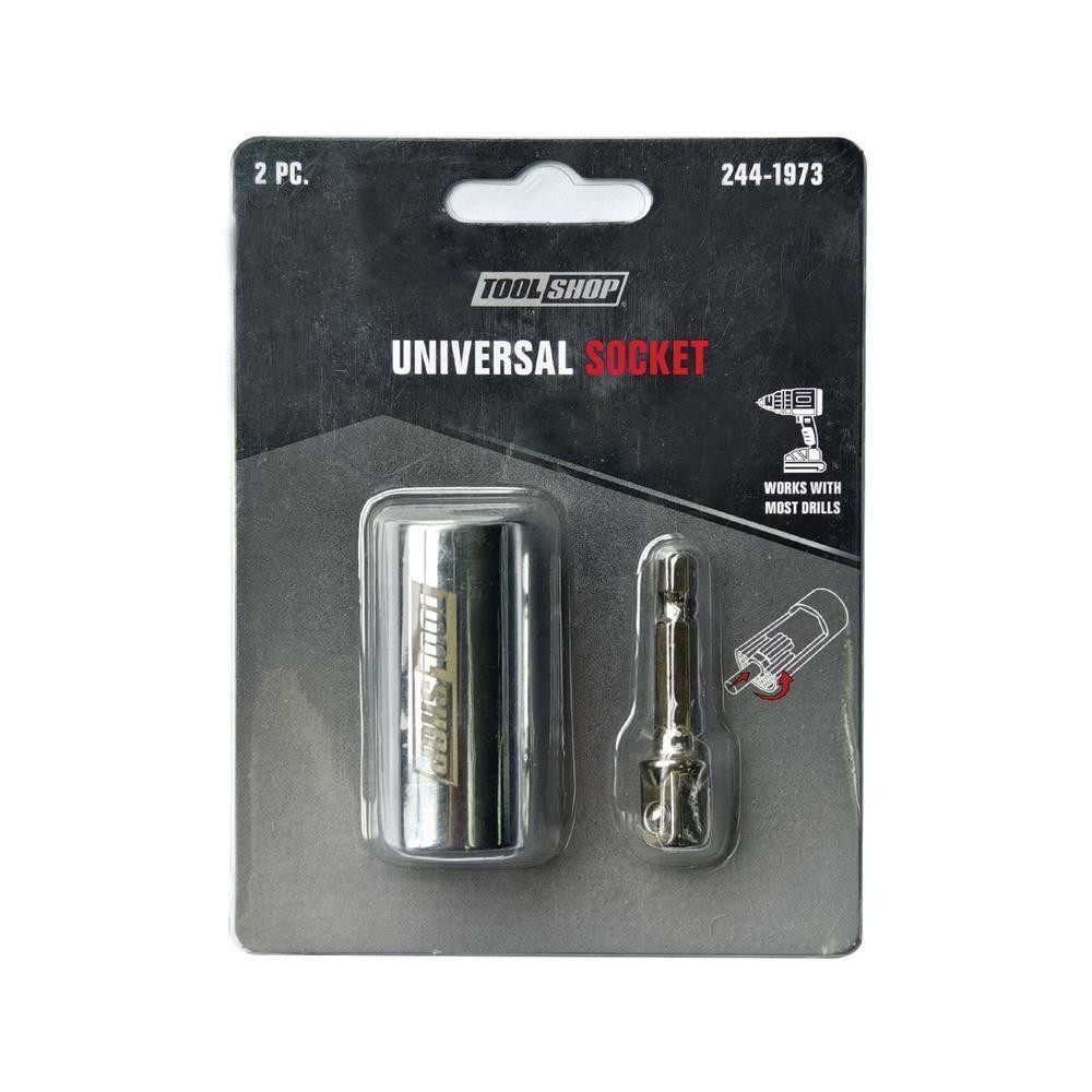 3/8″ Drive Universal Socket 2 Piece Set Fits 1/4″ – 3/4″ Standard & 7-19 Metric