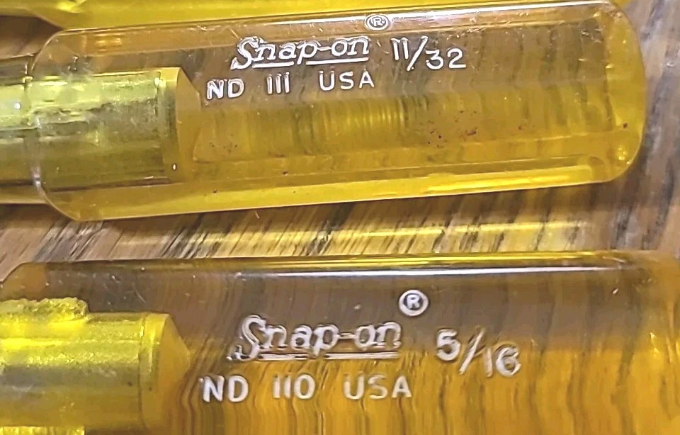 Snap-on Nut Drivers. Set Of 6. EUC USA MADE Mechanic Tools Lot