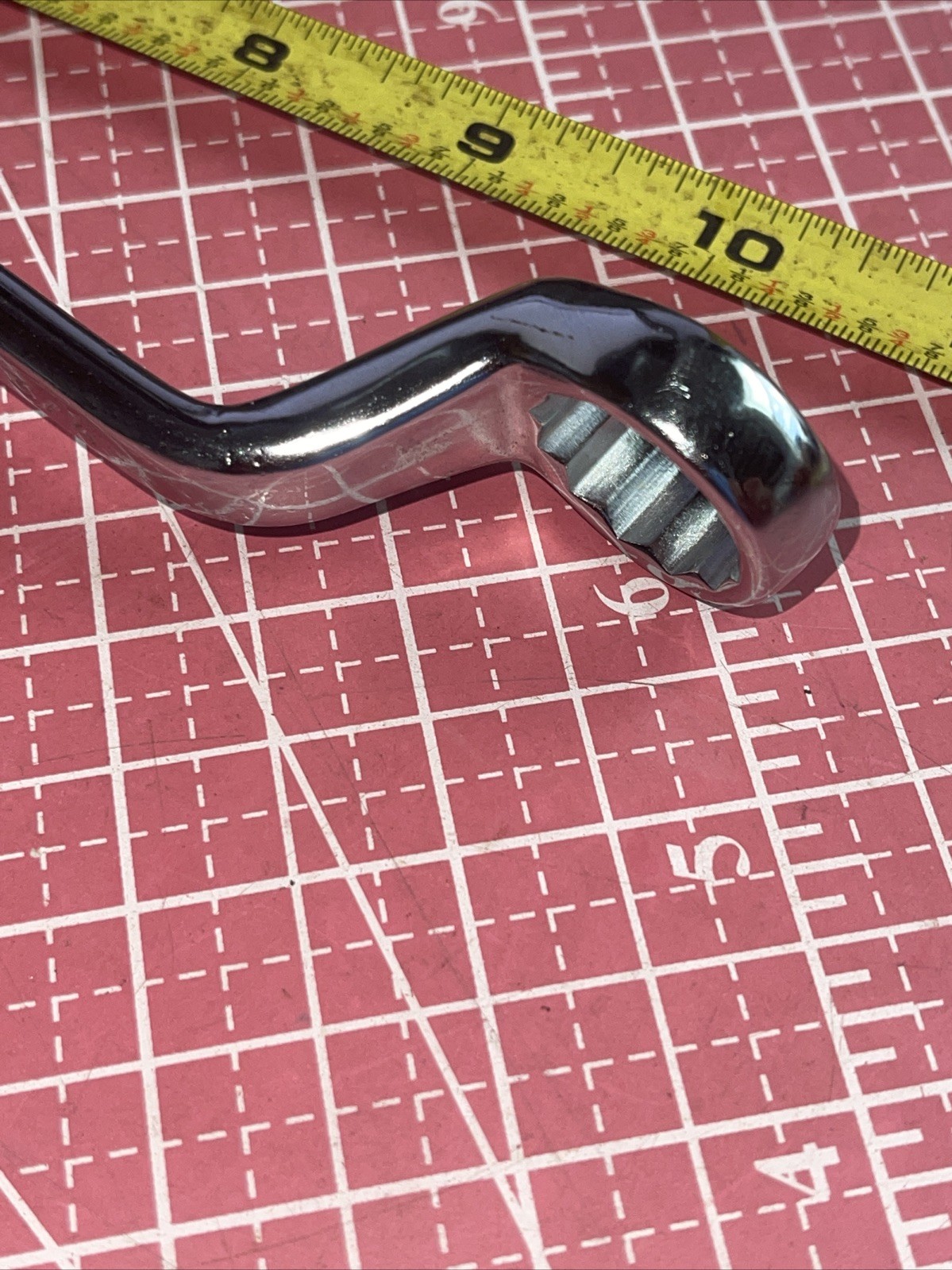 NOS Duro Indestro USA 743a 5/8 X 3/4 In SAE 12 Point Box End Wrench 5/8” Stubby