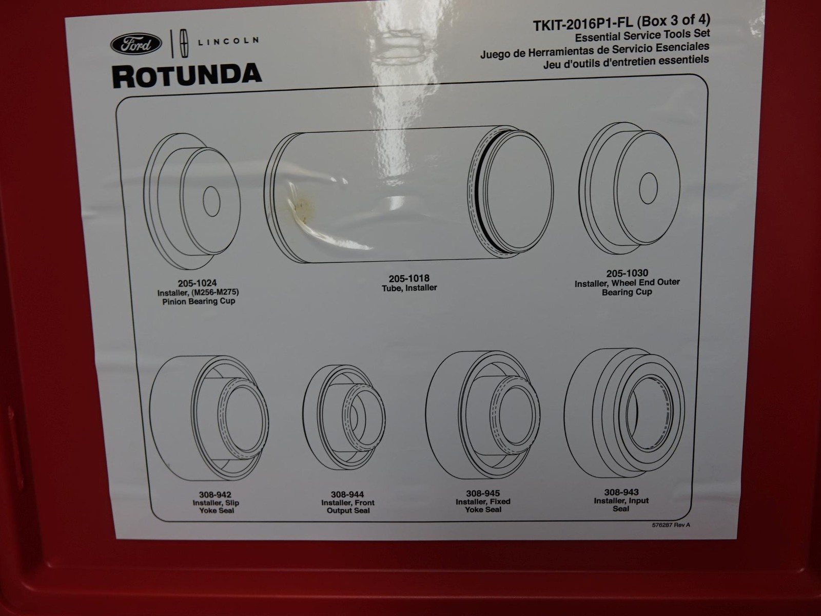 Ford Rotunda OTC TKIT-2016P1-FL Box 3 Dana Axle Tool Set ~ Incomplete