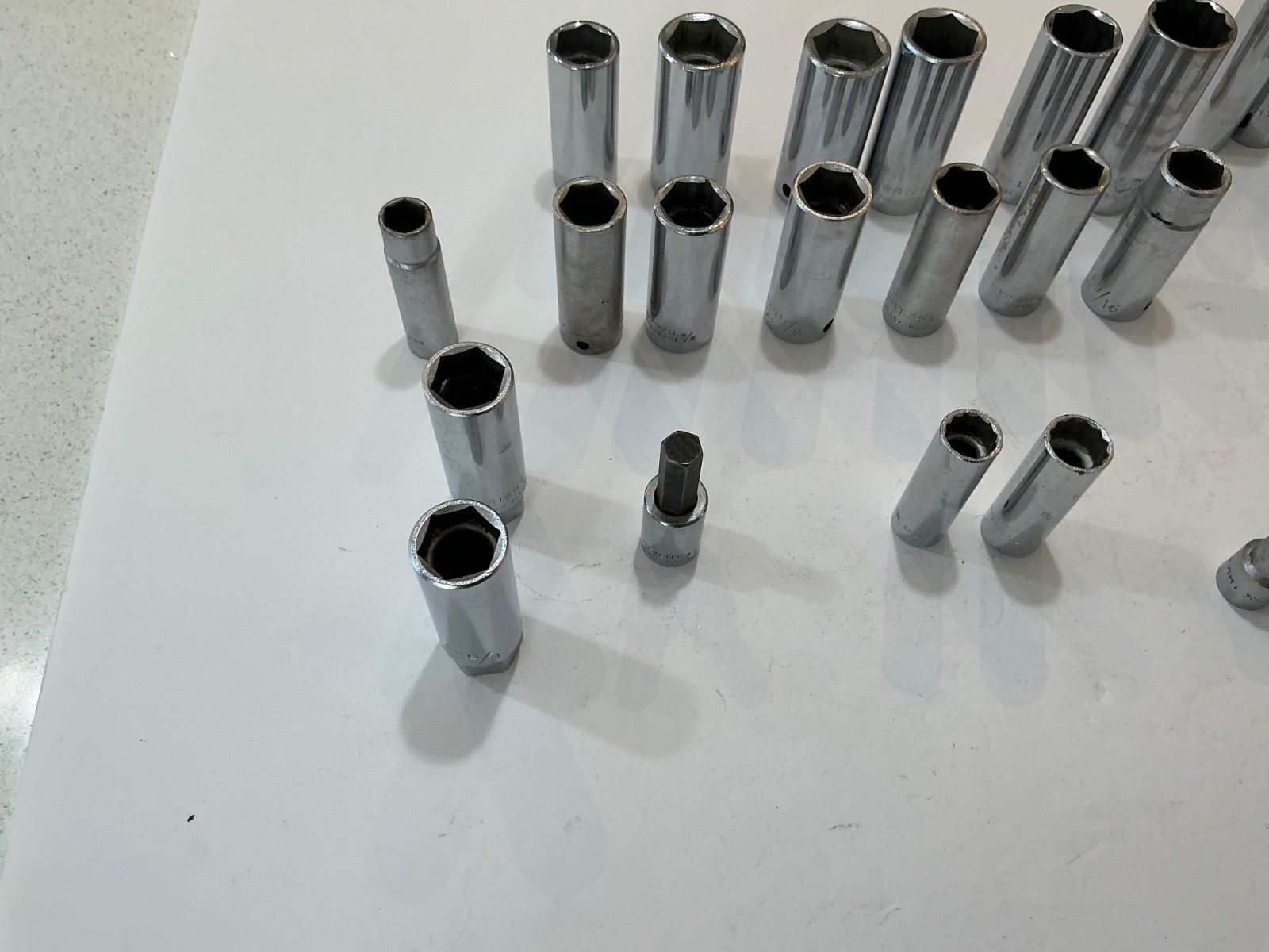 Asst Wright sockets 1/4″,3/8″,1/2″ deep&shallow SAE/MM 41 pc all for $100 OBO US