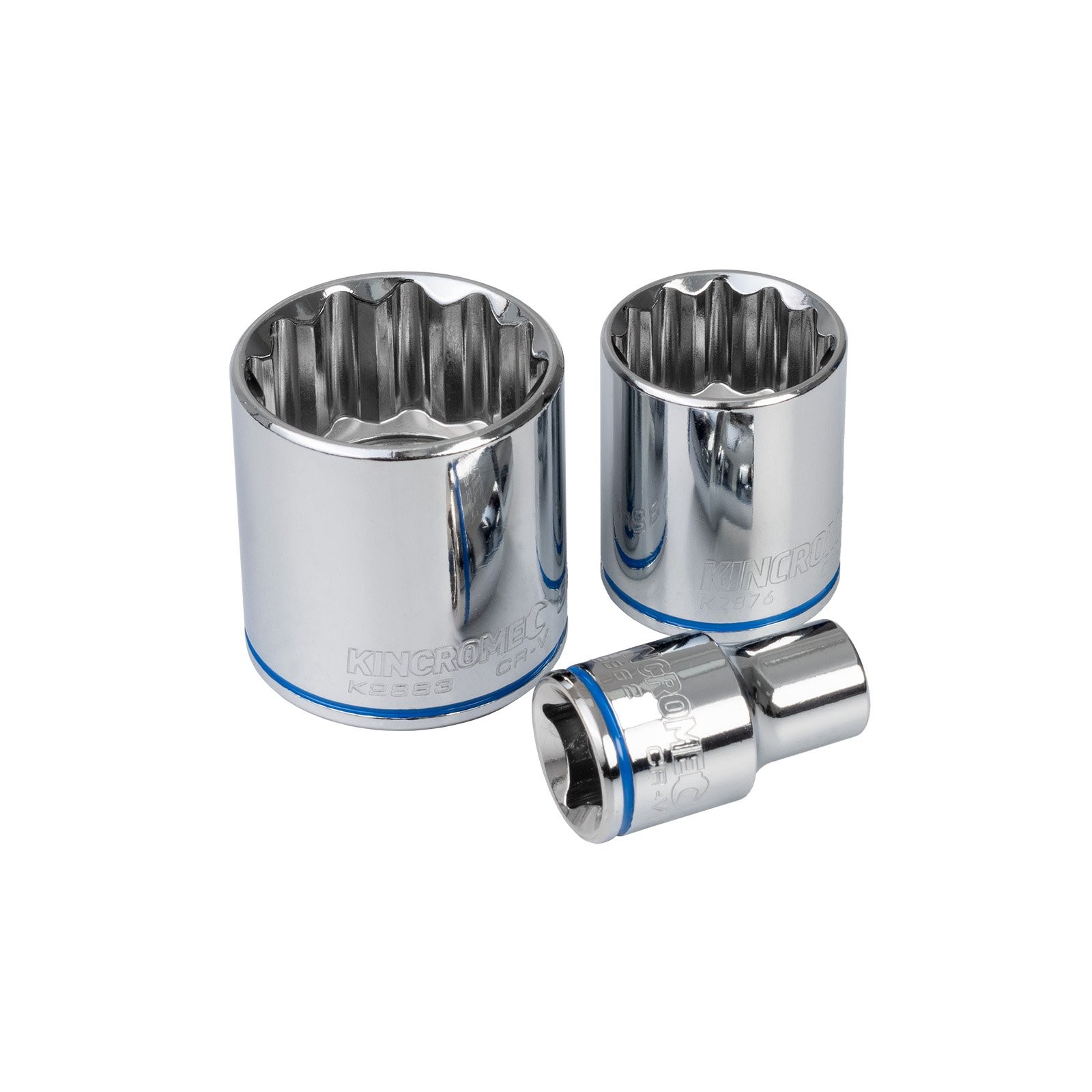 KINCROME 1/2″ Drive Metric 12 Points Double Hex Sockets Size 8mm – 36mm