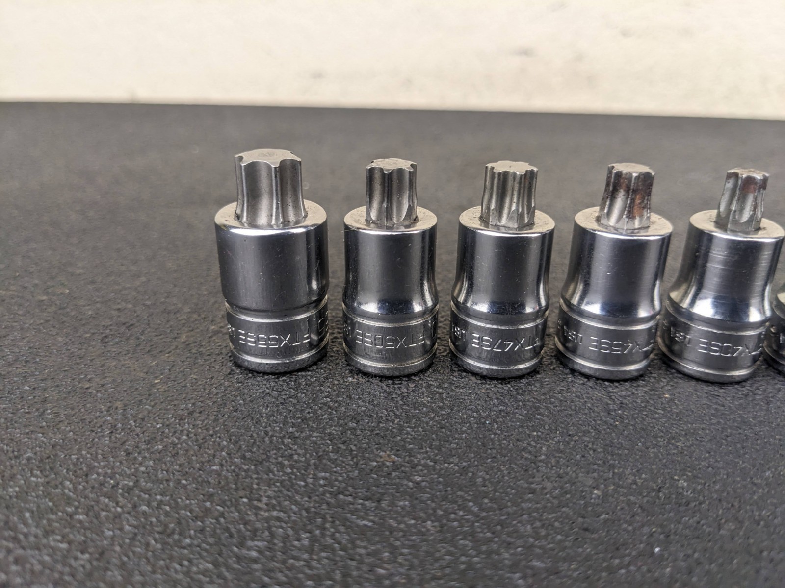 #bp502 Snap On 7pc 3/8″ Drive Stubby Torx Socket Driver Set T27-T55 207EFTXYSE