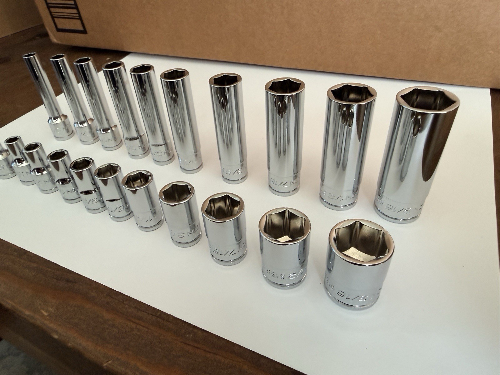ICON Professional 1/4” Drive 6Pt SAE Shallow/Deep Socket Chrome-Choose Size SAE