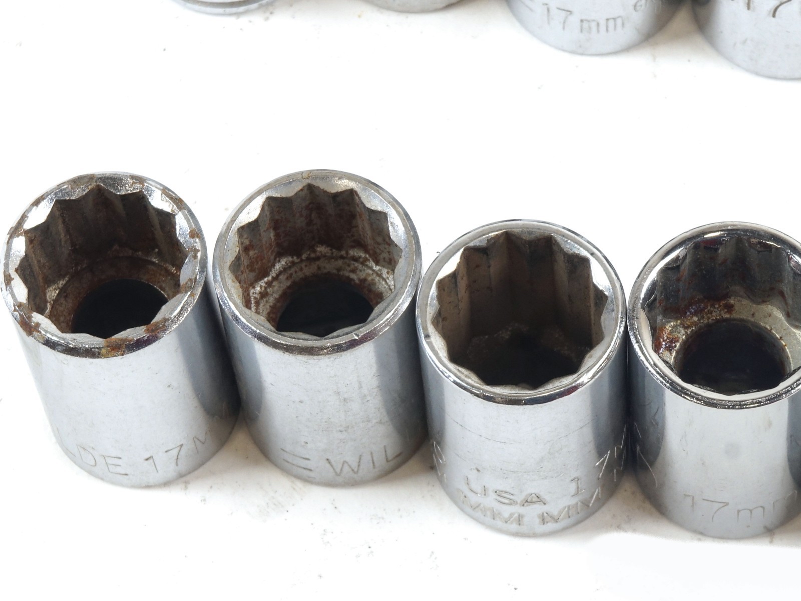 Assorted Brands 17MM Metric Standard Socket 1/2″ Drive KD Proto Craftsman 12 PT