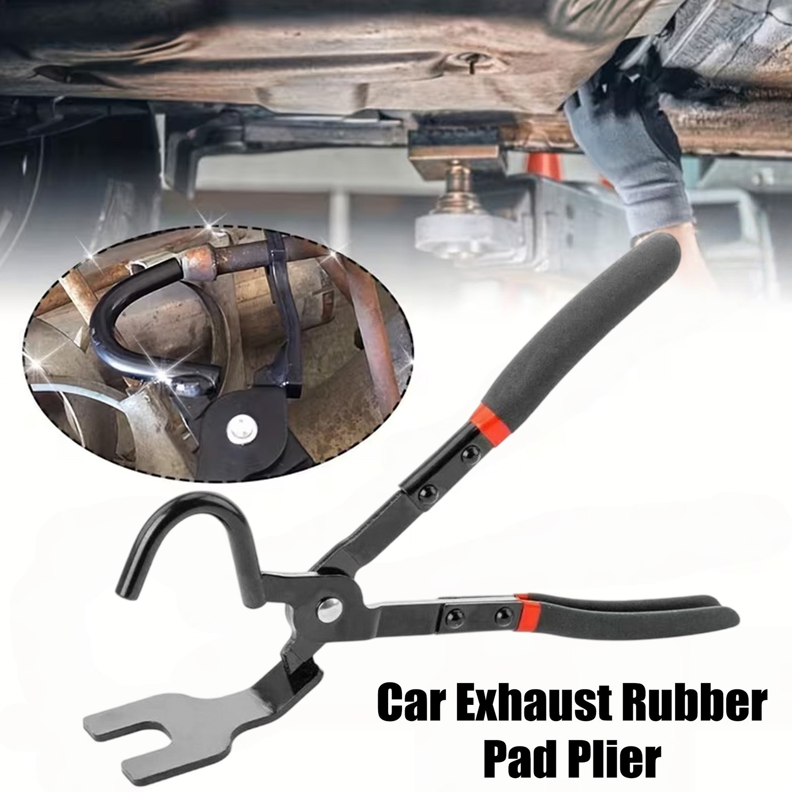 Exhaust Hanger Pliers, Rubber Exhaust Hanger Removal Tool, Universal Cars