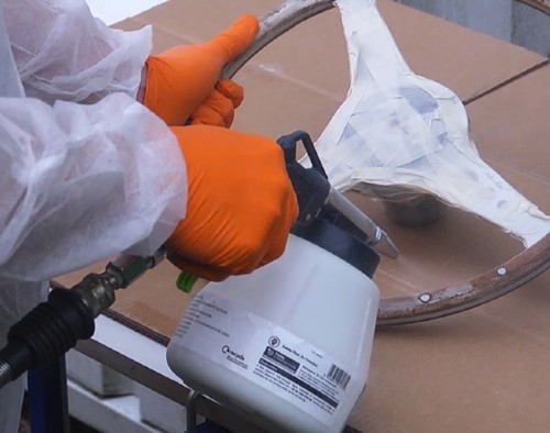 Air Soda Blasting Gun Strip Without Damaging Substrate Use Glass Beads for Rust