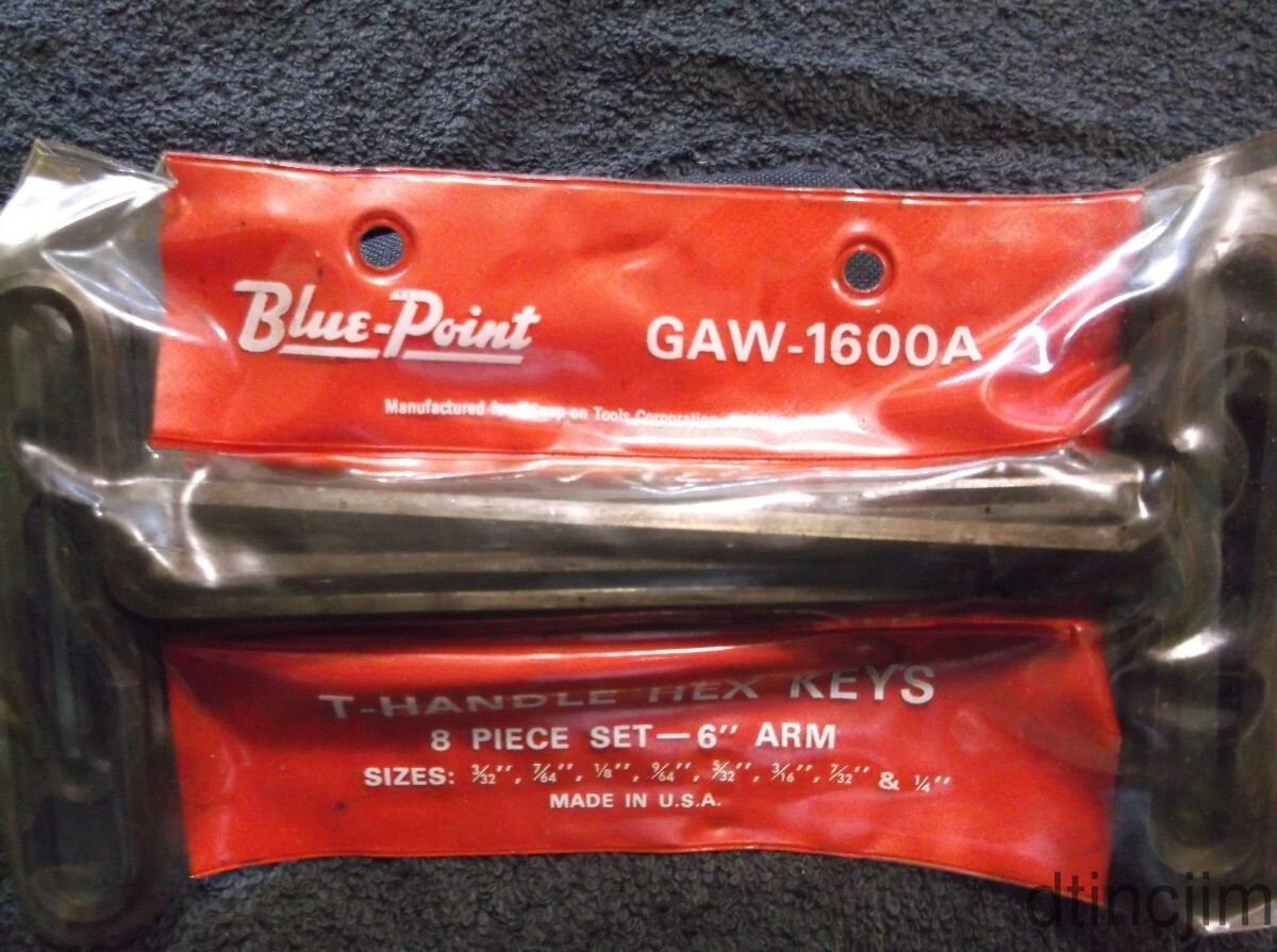 Blue Point GAW-1600A 8 Pc. T Handle Hex Keys