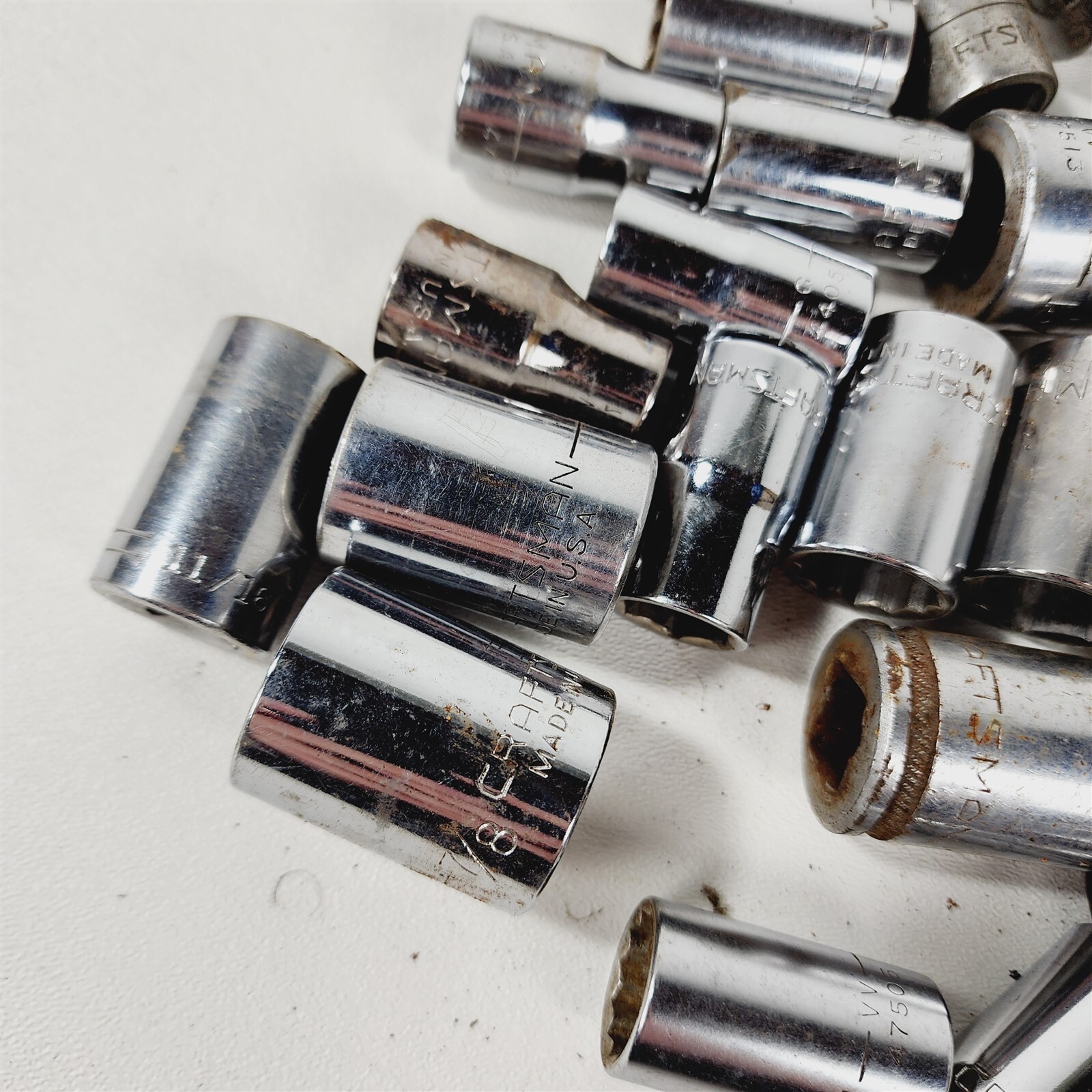 50 pcs – Craftsman 1/2 Drive Socket Ratchet Lot – 9.5 lbs