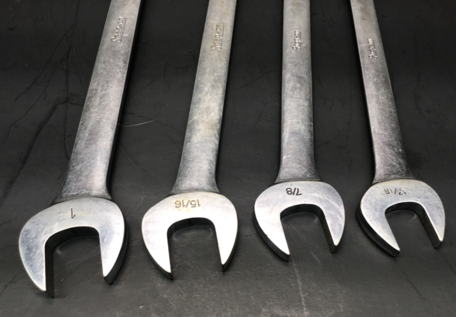 Snap-On Tools OEX 4pc 12 Point Combination Wrench Set (13/16″, 7/8″, 15/16″, 1″)