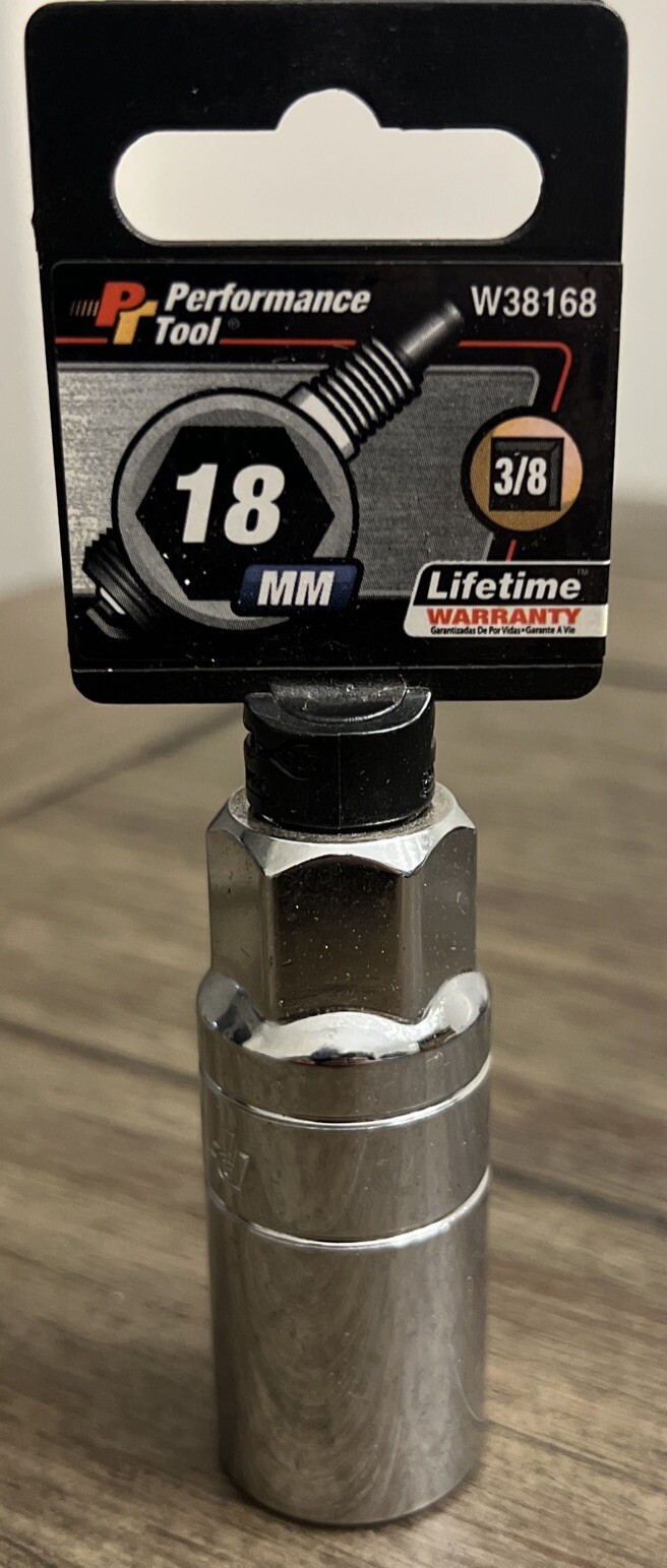 Performance Tool W38168 3/8 Inch Drive 18mm SP Socket