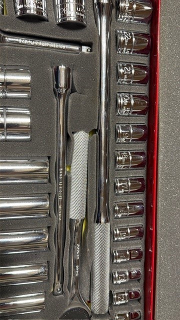 Urrea Ratchet Socket Set 1/2″ Drive Chrome Socket Set, 31 Piece – New