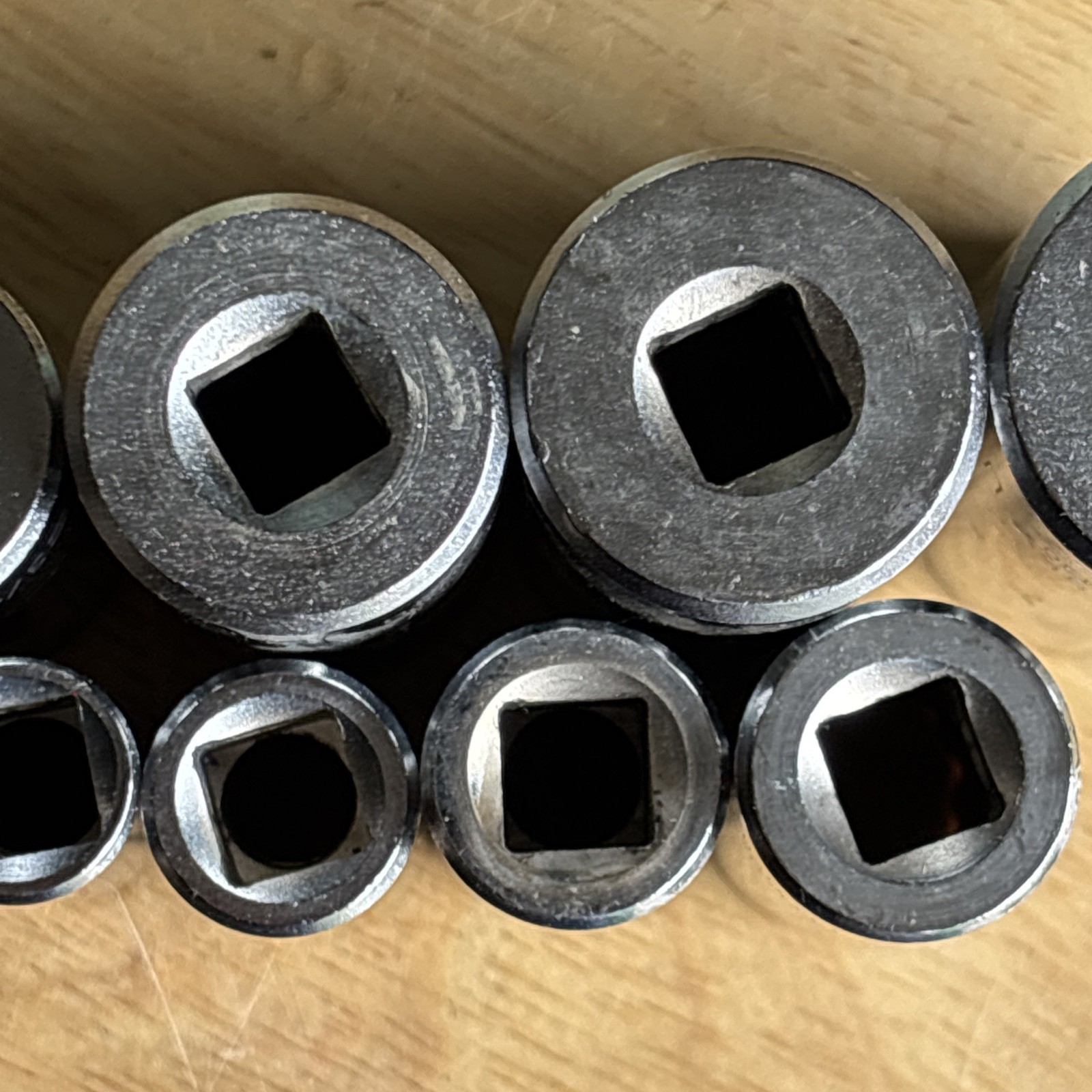 Husky SAE Deep Socket Set 3/8″ Drive 12 Point 10pc 3/8″ to 15/16″ Vtg USA
