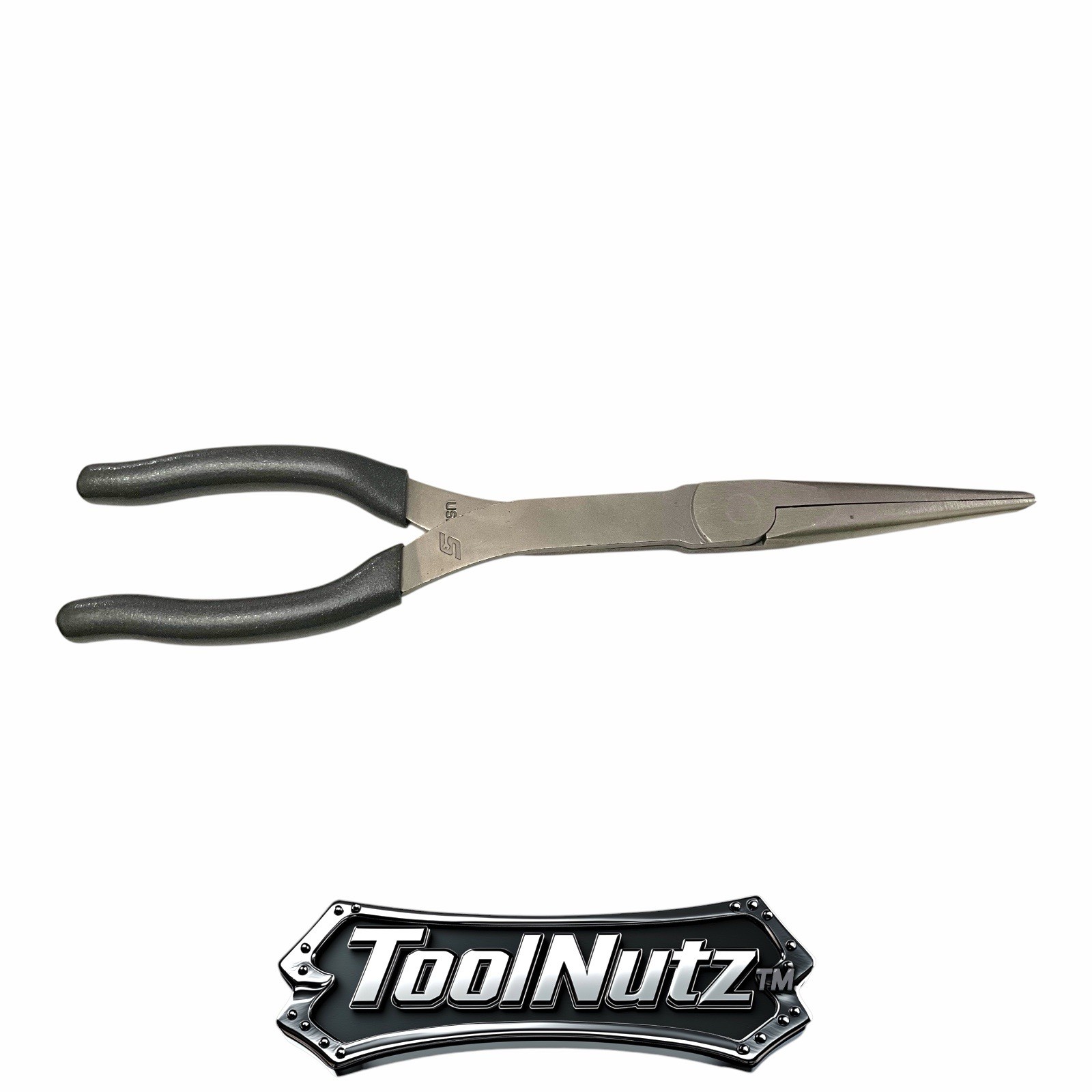Snap-on Tools NEW 911ACFDT 11″in. GRAY Soft Grip Rounded Jaw Needle Nose Pliers