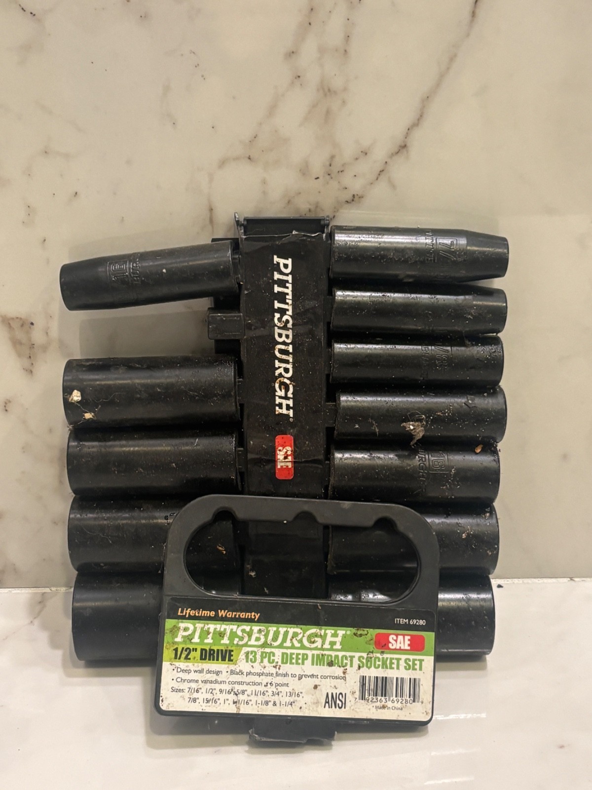 Impact Deep Socket Set 12 Pc Deep wall design . Pittsburgh 1/2 Drive