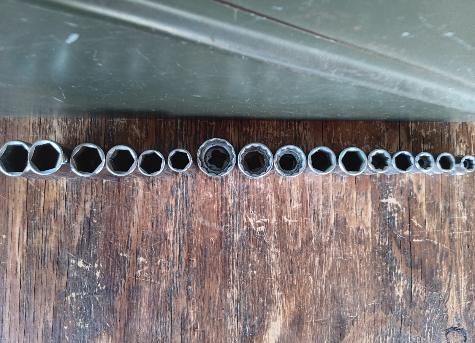 Proto Socket Set 3/8″ Drive ~ SAE Shallow & Deep 1/4″ thru 13/16″ ~ Lot 16 Tools