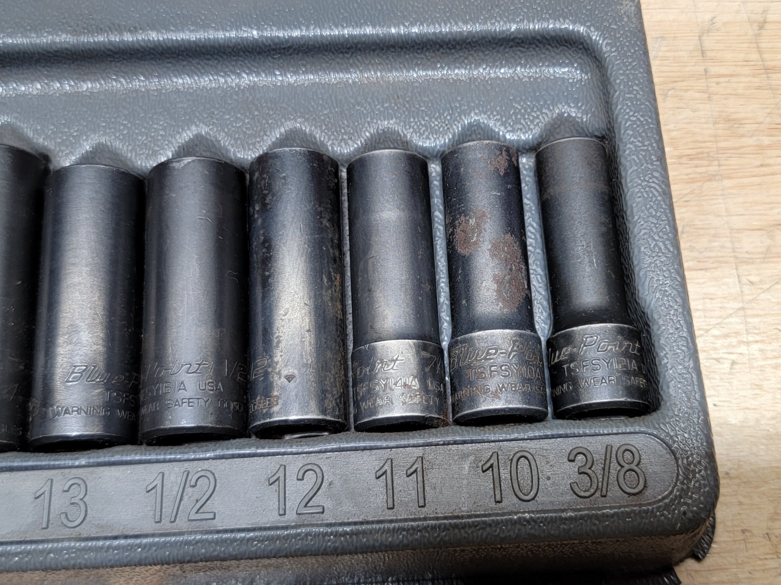Blue-Point 3/8″ Drive DEEP Metric & SAE TWIST Impact Socket Set 213TSFSYA