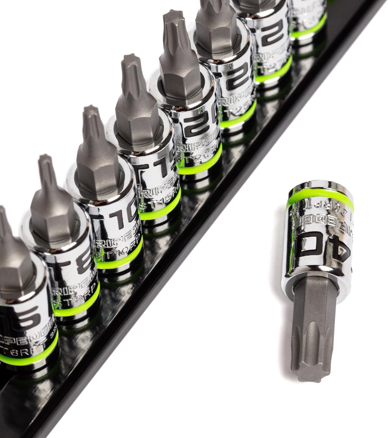 GRIPEDGE Tools | 9PC RPT Star Driver Set | Sizes T6 – T40 | 1/4» One Size