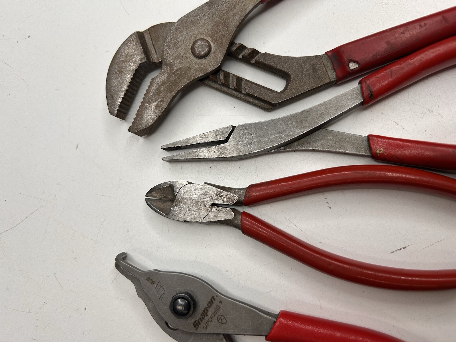 Snap-on SRPCR3890 Blue-Point HCP430 Pliers Cutters 4-Piece Lot