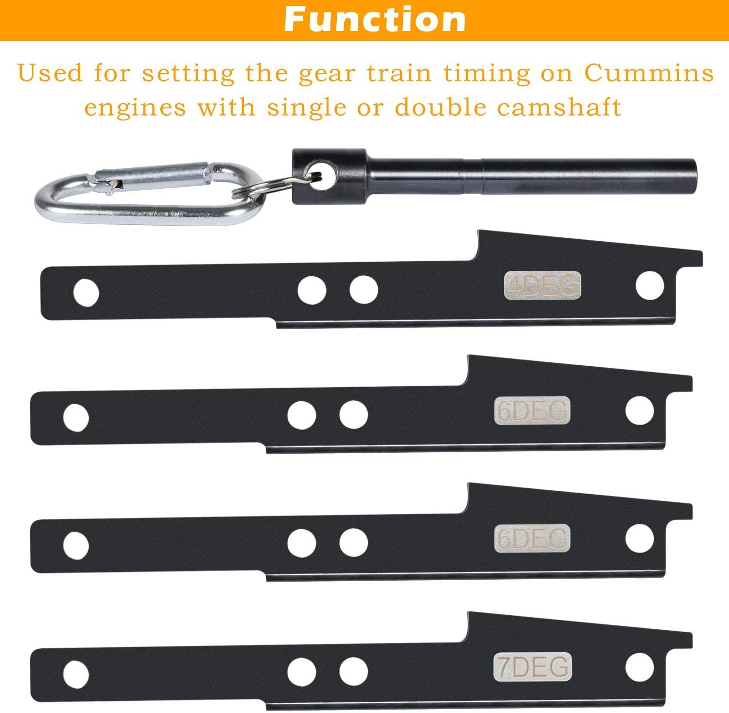 Cam Timing Tool Kit 3163021 for Cummins ISX/QSX 2007-2017 with Crank Pin 3163020