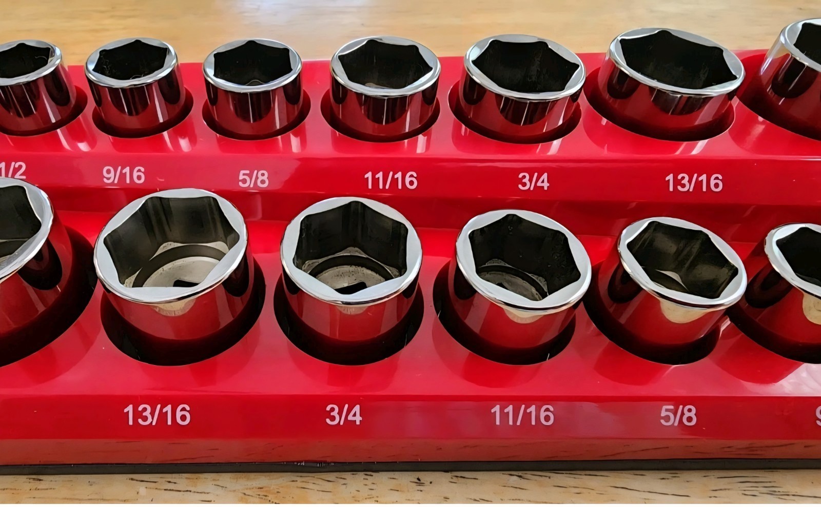 Snap-on 3/8 Dr 26pc 1/4-1 Shallow FDX & SEMIDEEP 6pt Socket Set 211YFSY 211FSSY