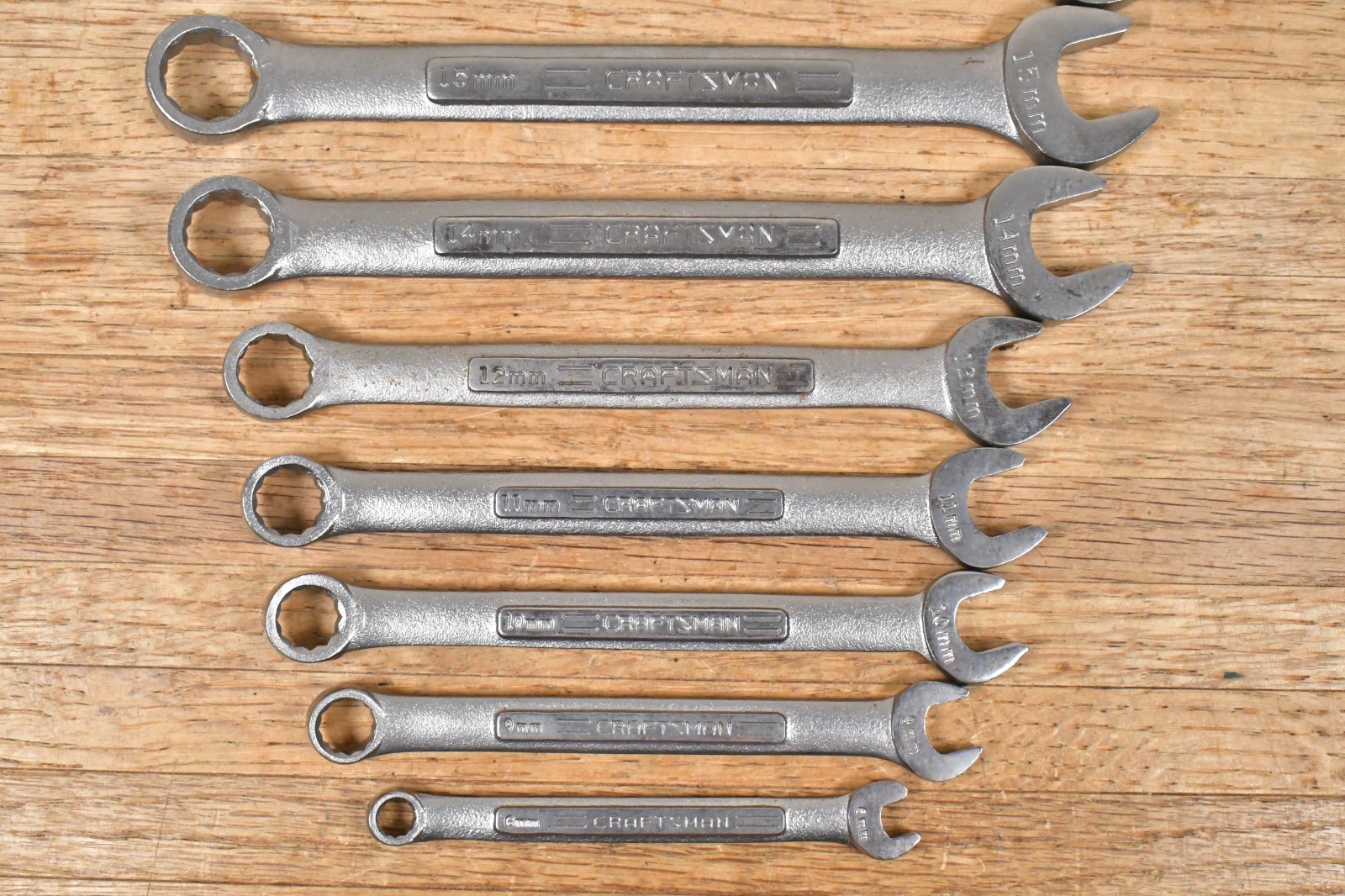 11pcs CRAFTSMAN Metric Combination Wrench Set Near Complete 20mm-6mm 12-Point