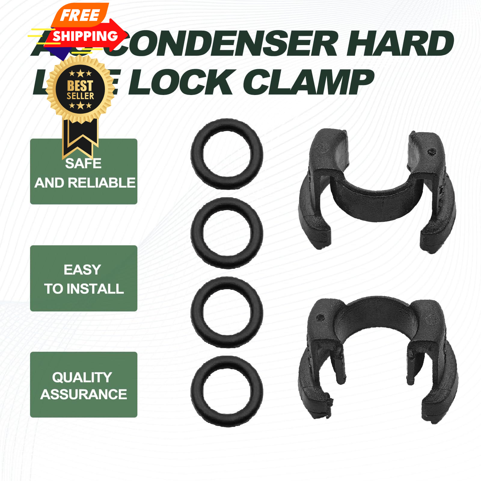 SYudwen 88718-1E150 A/C Condenser Hard Line Lock Clamp Clip Compatible with…