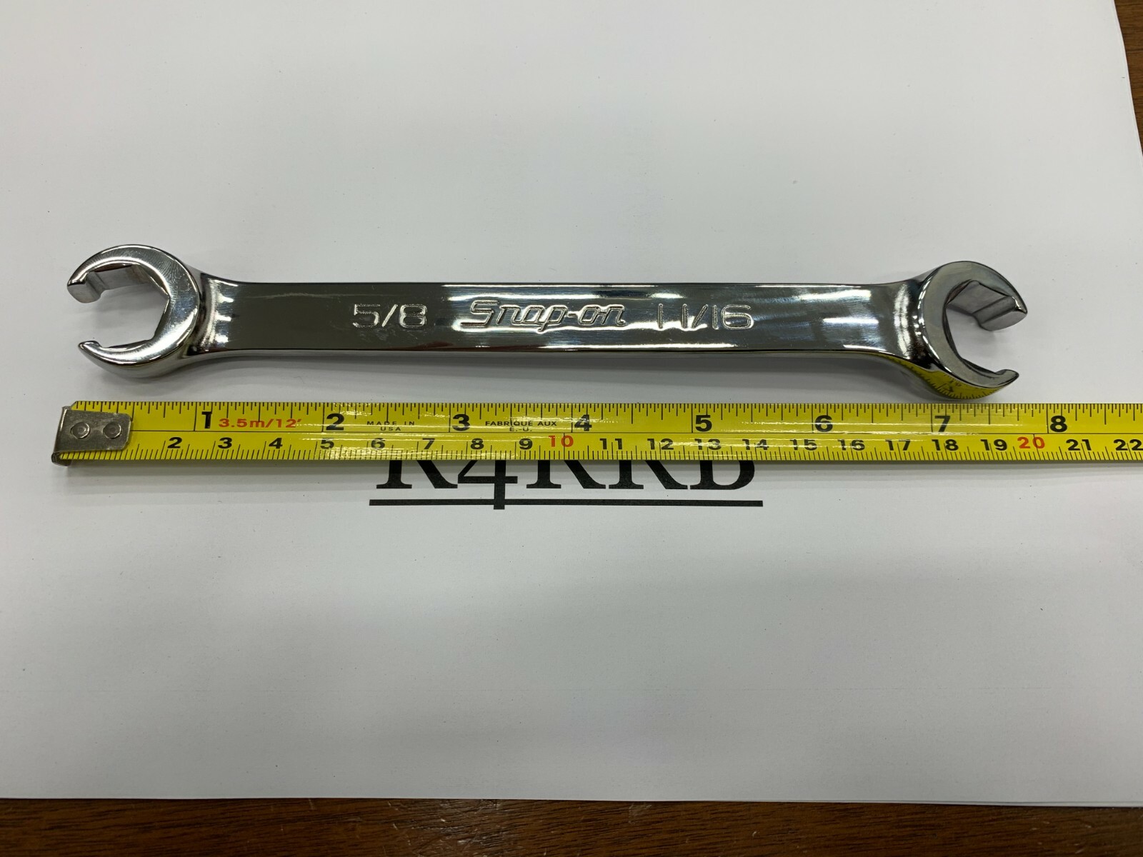 Snap-On Tools USA NEW 5/8″ 11/16″ SAE Double Flare Nut 6pt Line Wrench RXFS2022B