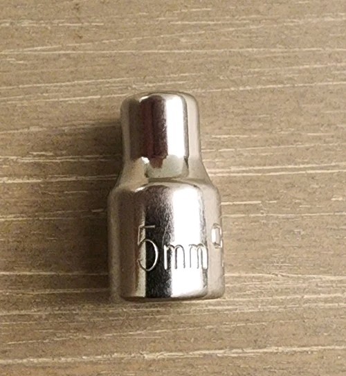 Craftsman USA 5mm Socket 6 Point 1/4″ Drive (No Stamped Catalog Number)