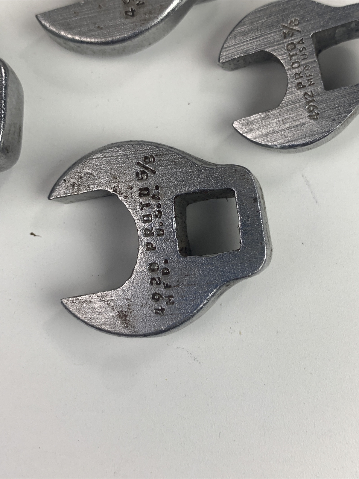 4 x Proto Crowfoot Wrenches – 3/8″ 5/8″ 3/4″ – 4912 + 4924 + 4920