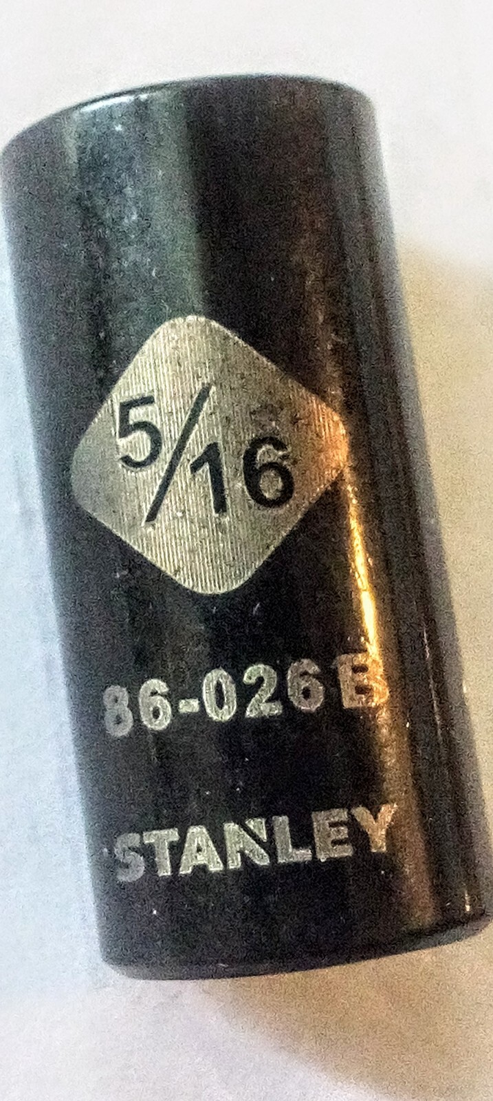 Stanley 5/16″ x 1/4″ Standard Socket 86-026B Black Chrome Free Shipping