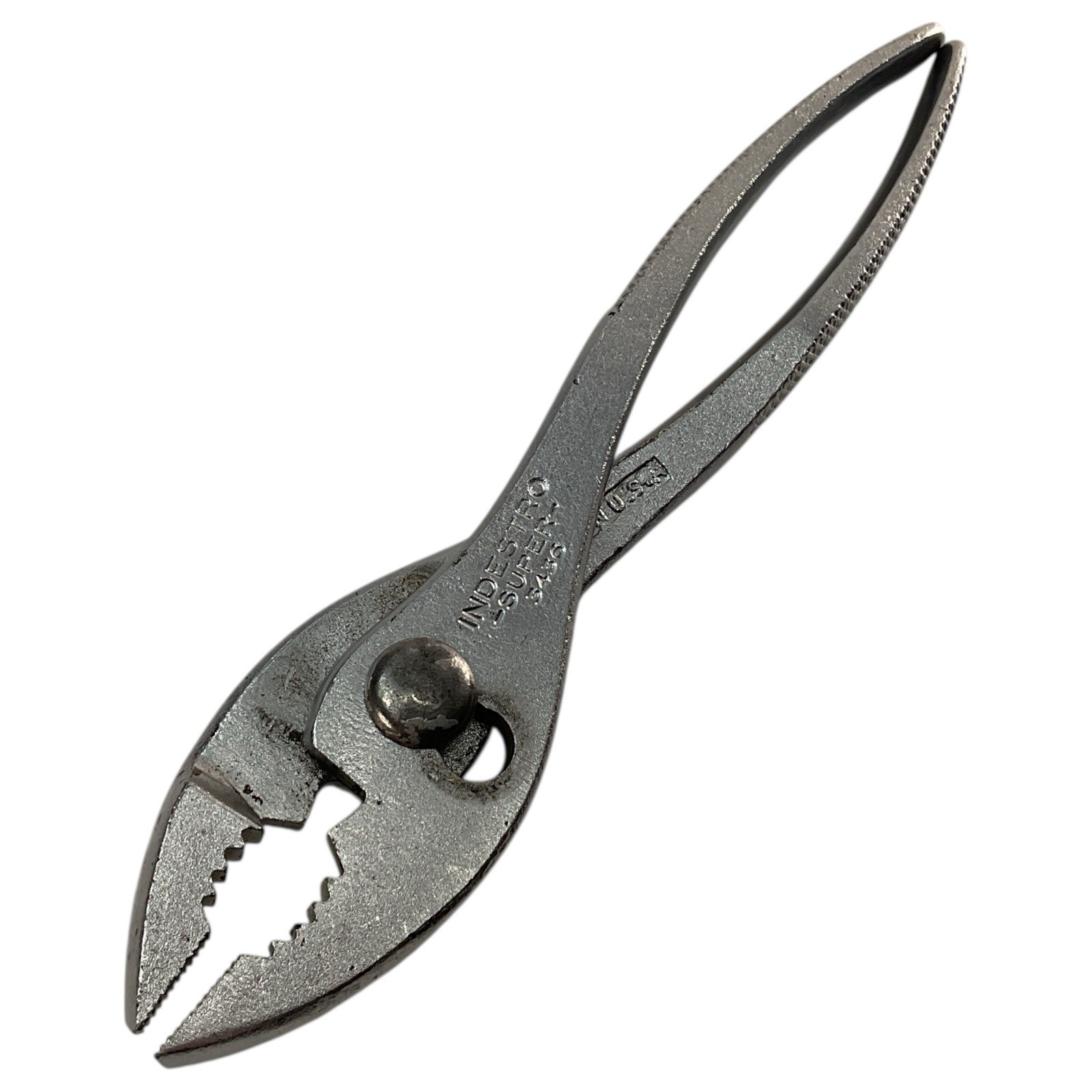 Indestro 3436 Super Slip Joint Pliers 6″ Vintage USA Made Hand Tool Collectible