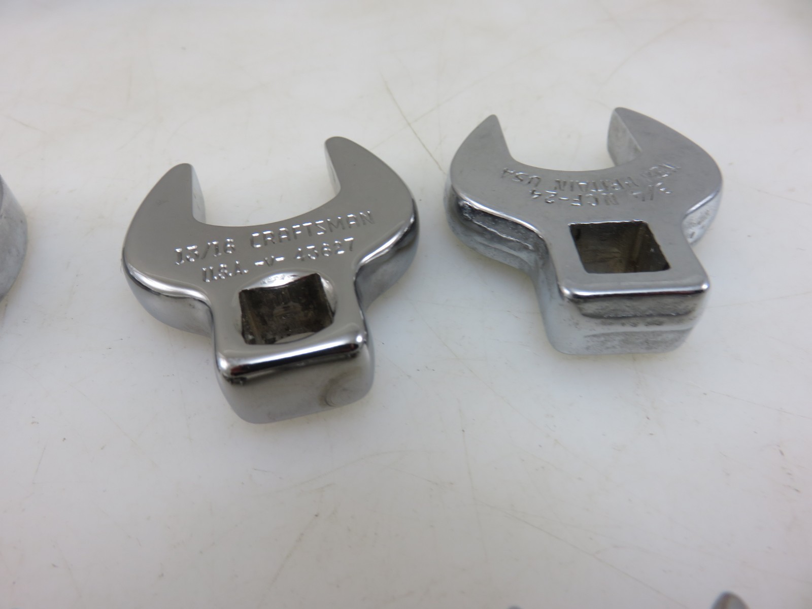 Craftsman -V- & Others Crowfoot Wrench Set 10pc Set 3/8″Dr. 3/8″-1″ Vintage USA