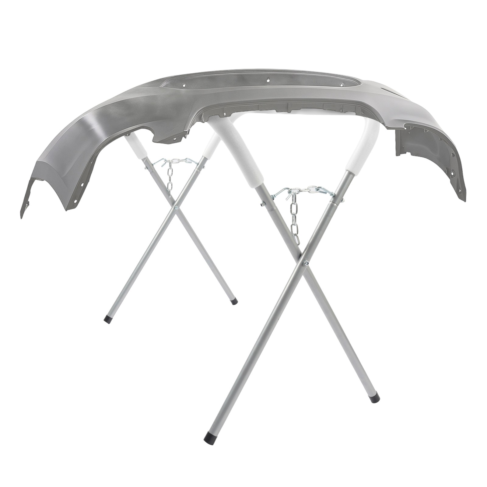 Heavy Duty Auto Body Painting Adjustable Work Stand 500 LBS For Bumpers Silvery