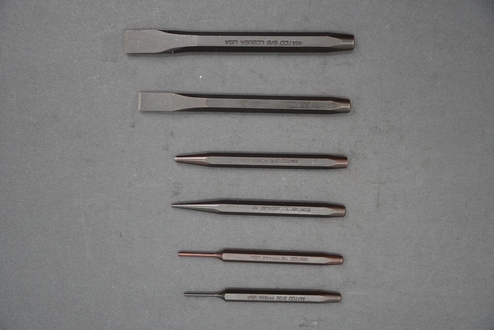 Matco Tools Hammer Punch And Chisel Set 7 Pieces Ball Peen 32oz BH-32F SPC6PA