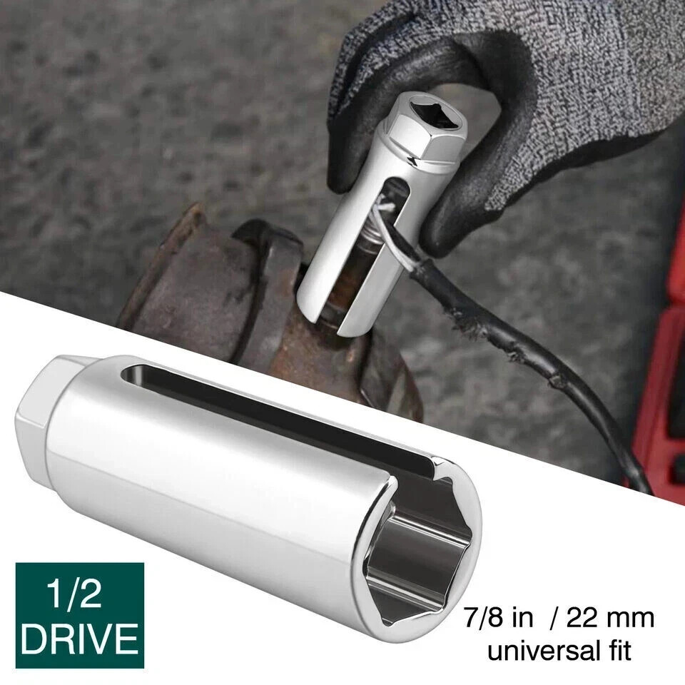 5Pcs O2 Oxygen Sensor Socket Wrench 3/8″ 1/2″ 22mm Auto Repair Installer Tool
