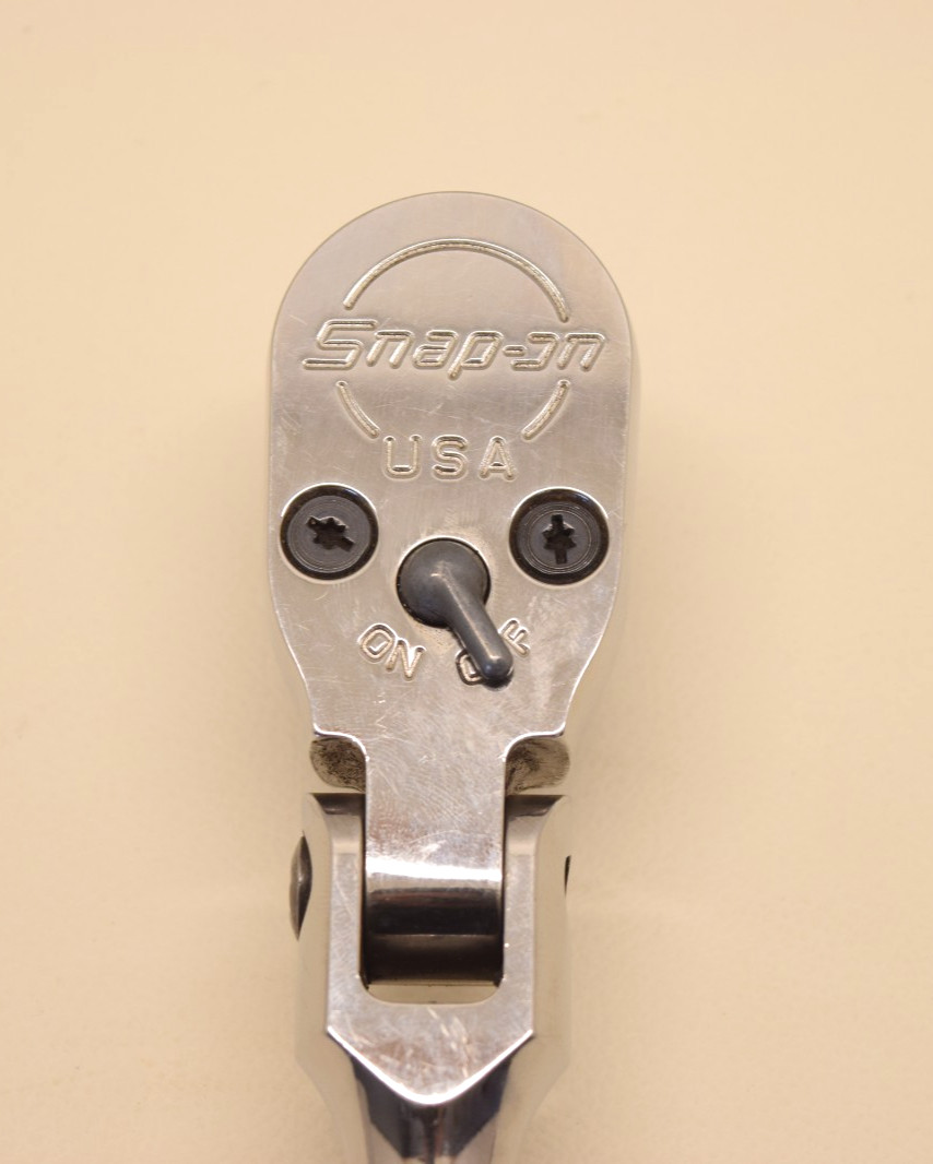 Snap-On 1/2 Drive SKF80A USA Stubby Handle Flex Head Ratchet – USED