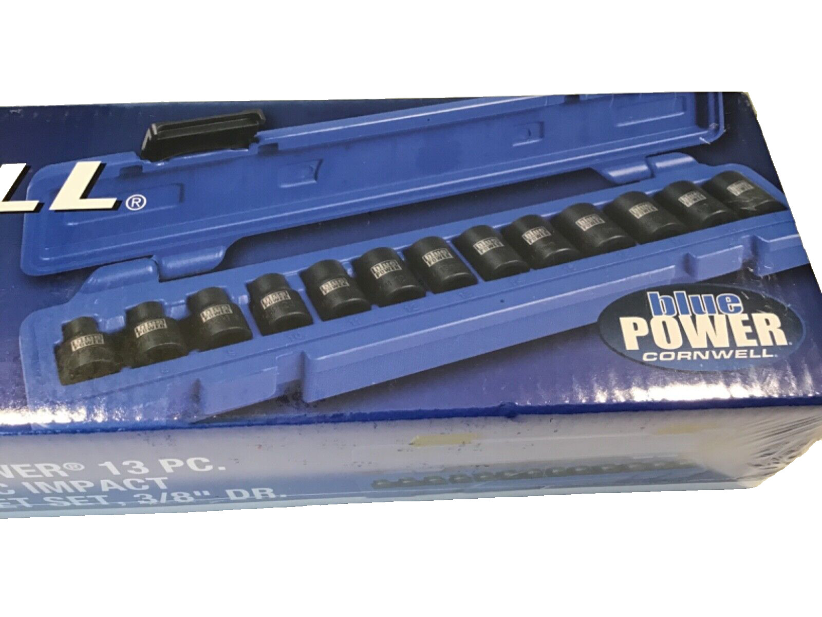 Cornwell CBP12M 13 Piece 3/8” Drive Metric Impact Socket Set In Snap Latch Case