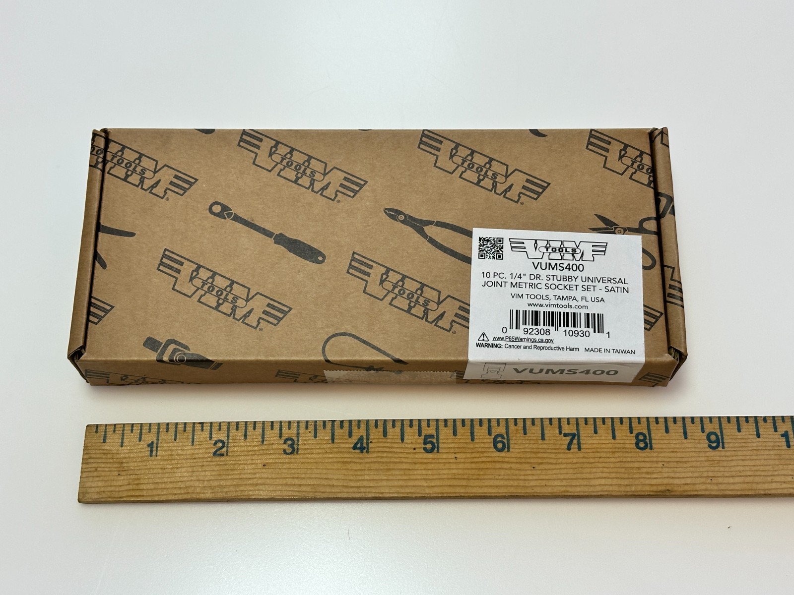 NEW VIM VUMS400 1/4″ Drive Metric Flex Universal Socket Set 5.5mm to 14mm w/Tray