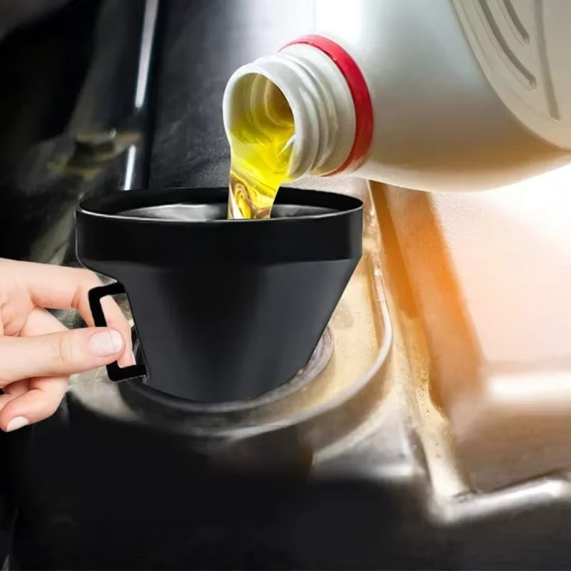 1PC Engine Refueling Funnel Filter Oil Gasoline Filling Strainer Hose Tool Pro