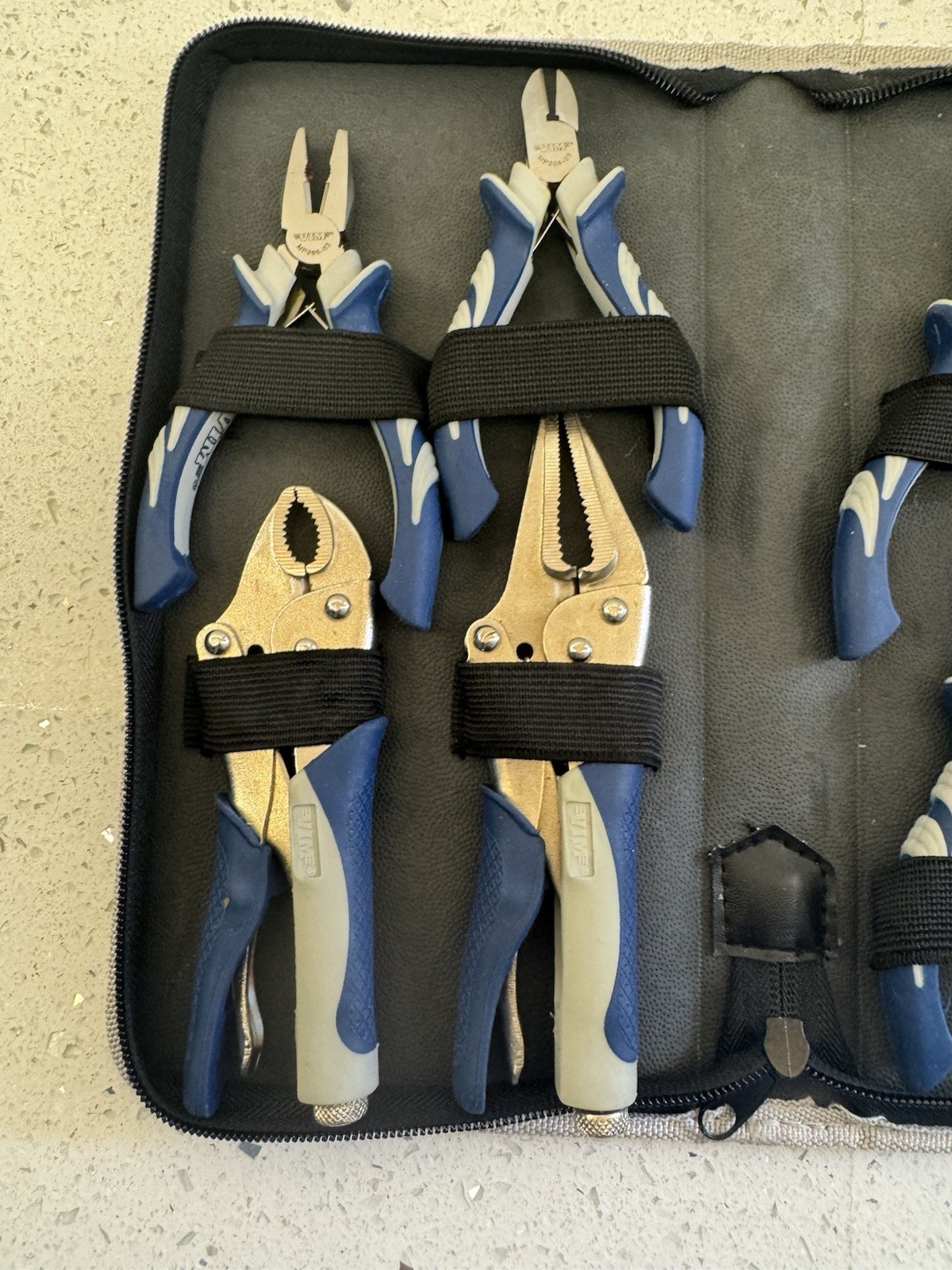 VIM MP200 Miniature Precision Plier 4″ to 6″ 8 pcs set packed in a durable carry