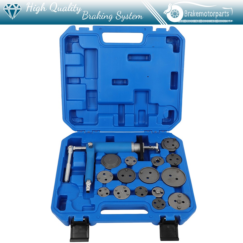 Pneumatic Air Rear Disc Brake Caliper Piston Pad Compressor Wind Back Tool Kit