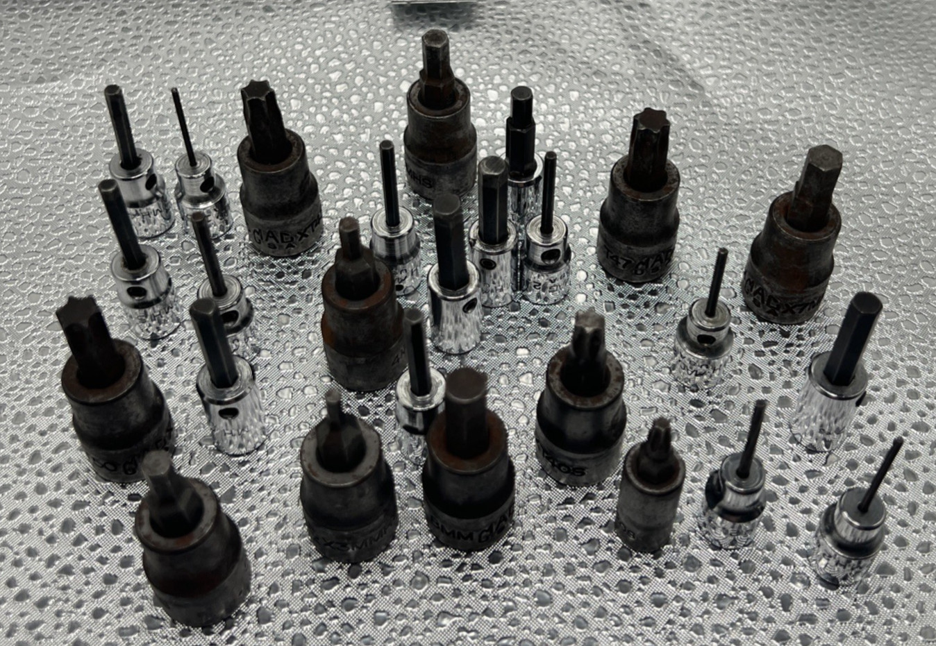 Mixed lot of MAC Tools 26pc Hex Sockets Made USA