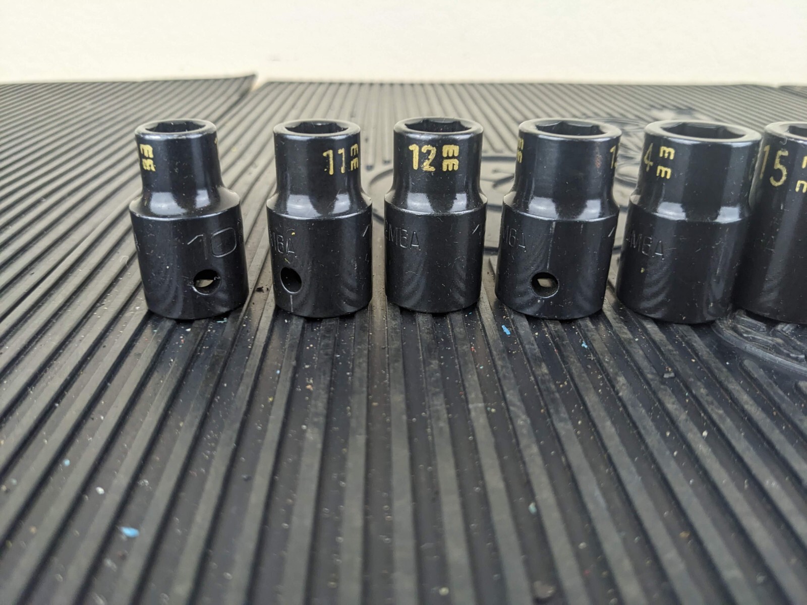 #aw458 MATCO Tools 1/2″ Drive METRIC 6 POINT IMPACT SOCKET SET