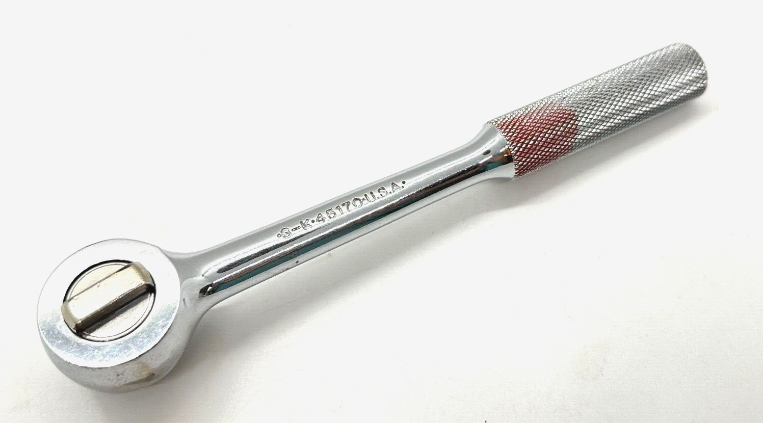 🇺🇸 SK Tools Ratchet 3/8″ Drive 7.5″ Long Socket Wrench Knurled Grip Round Head