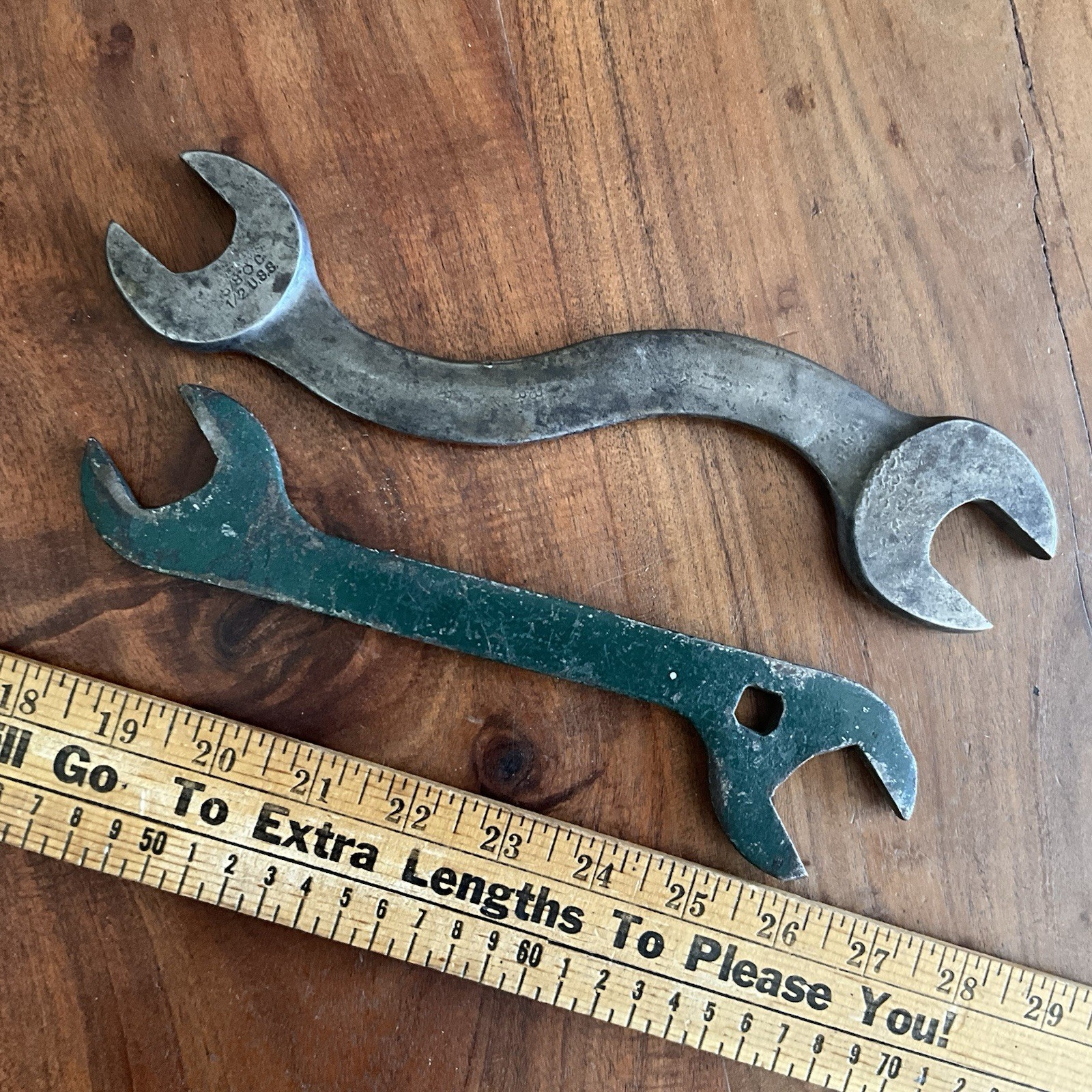 Vintage Double Open End Pair U.S.S Wrenches