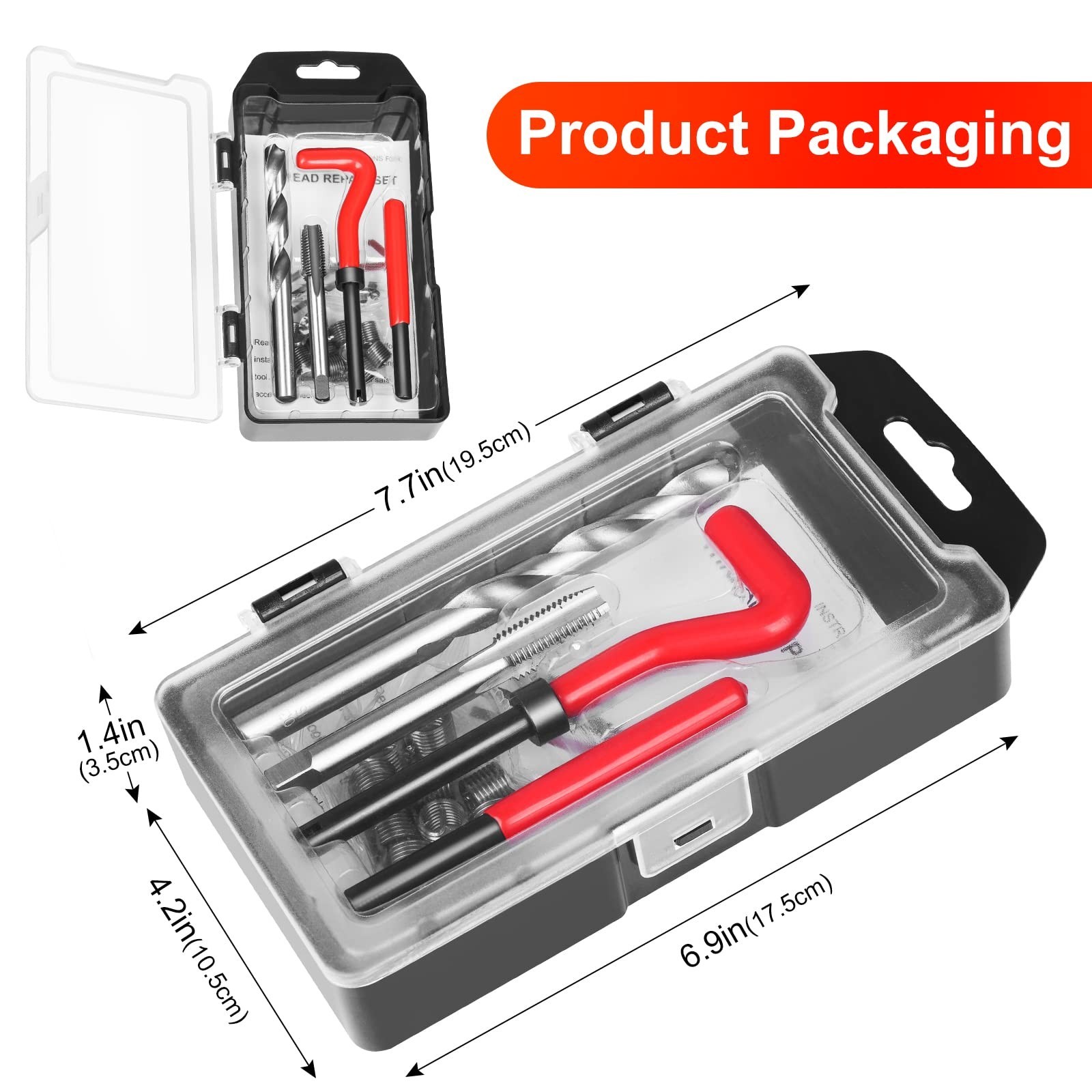 M10 X 1.25mm Thread Repair Kit | Metric Insert Set for Damaged Threads & Auto Re