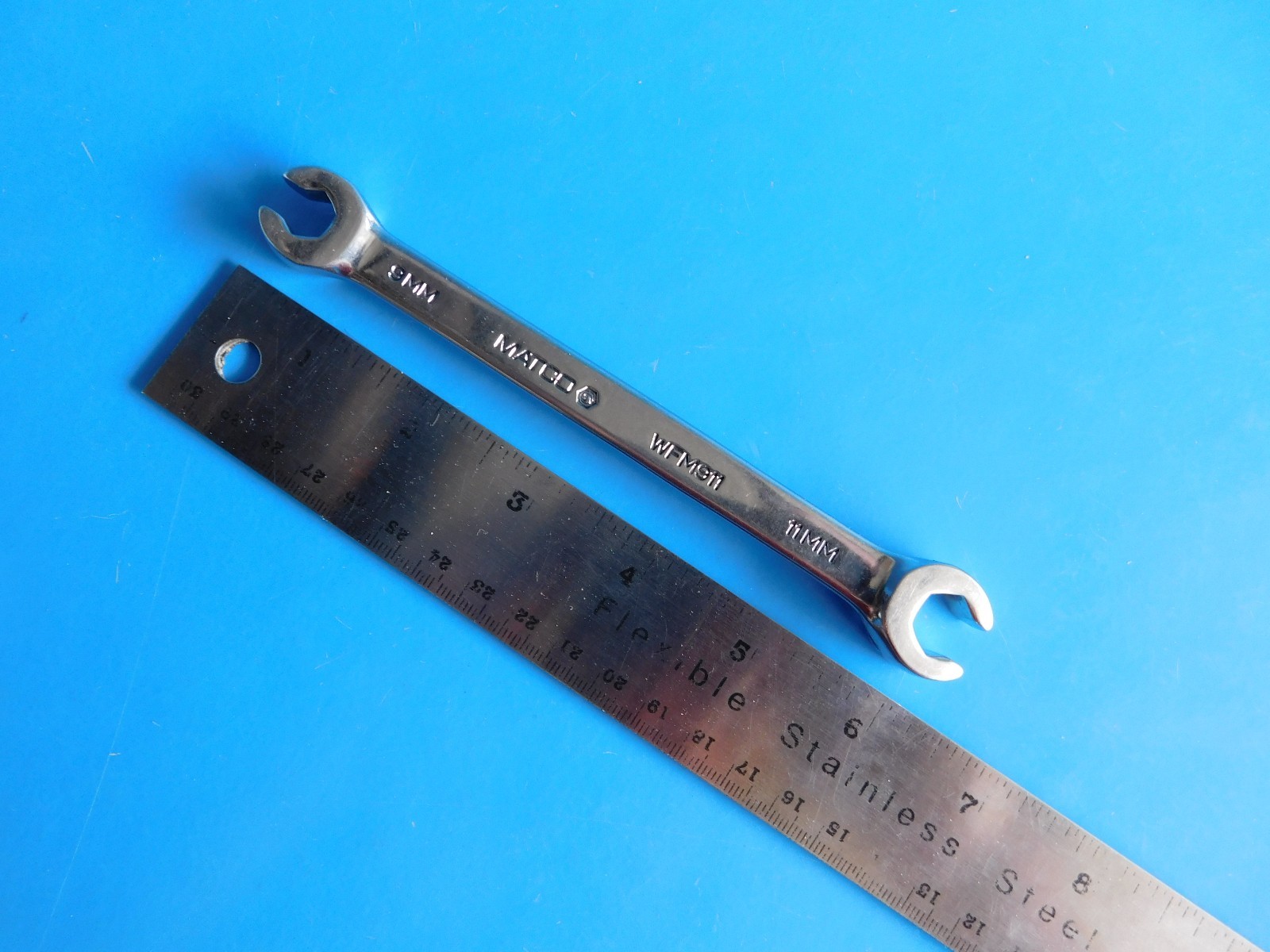 USED , MATCO TOOLS 9MM X 11MM LINE WRENCH, PART #WFM911